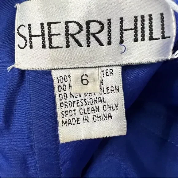 Sherri Hill Blue Mini Homecoming / Formal Dress Size 6 - Picture 9 of 10
